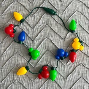 Disneyland Park Mickey Mouse Holiday Bulb Necklace